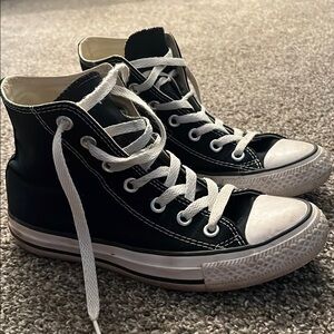 Converse Black and White High-Top Sneakers
